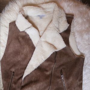 Faux Fur and suede lined vest